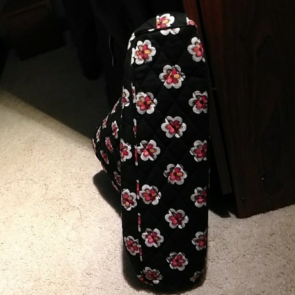 Vera Bradley Black White Red Khaki &Yellow Purse - Picture 4 of 8